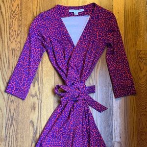 Diane von Furstenberg Wrap Dress - Leopard Print